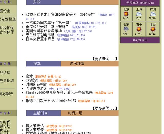 新浪發展歷史